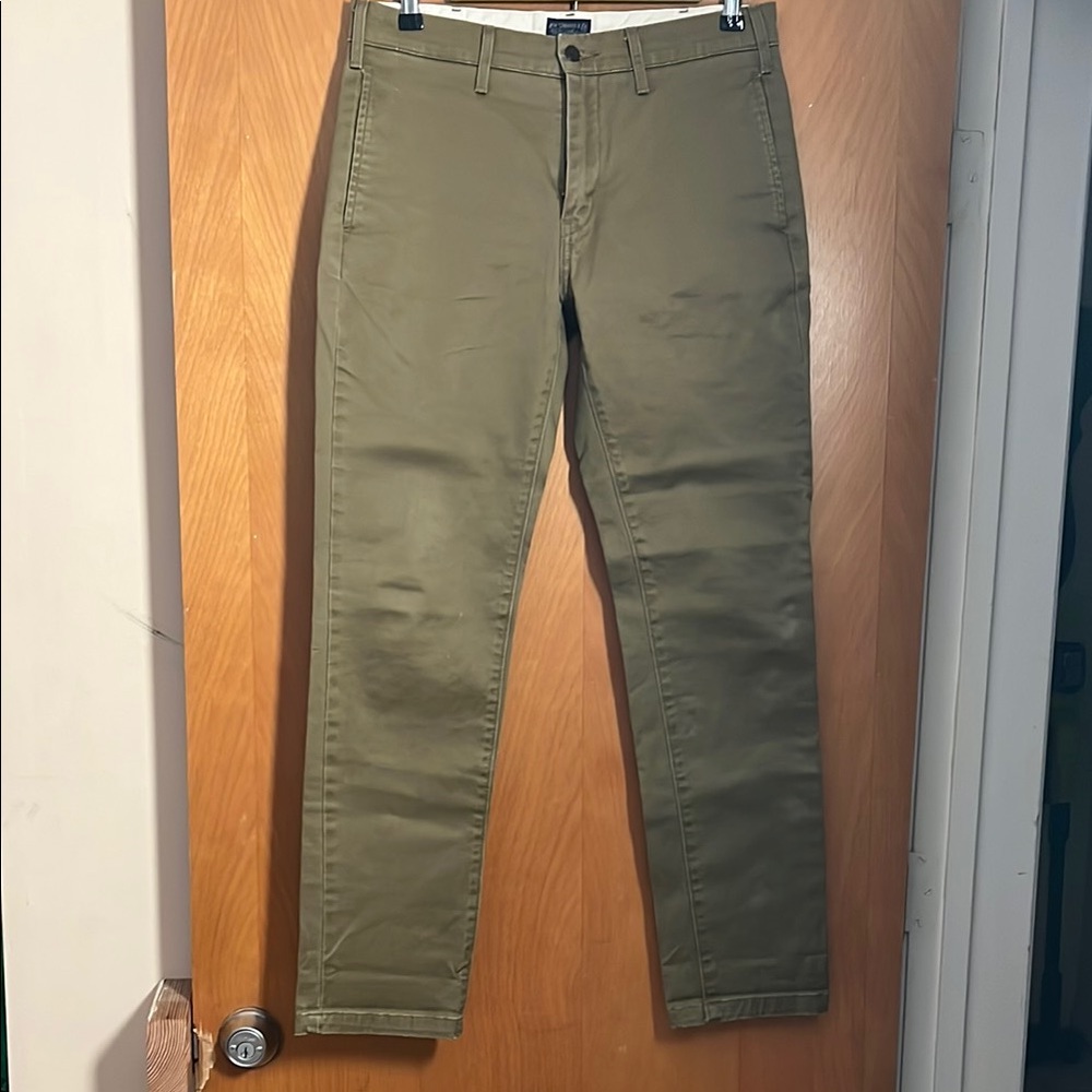 Levi's Green Chino Pants Classic Cotton Blend